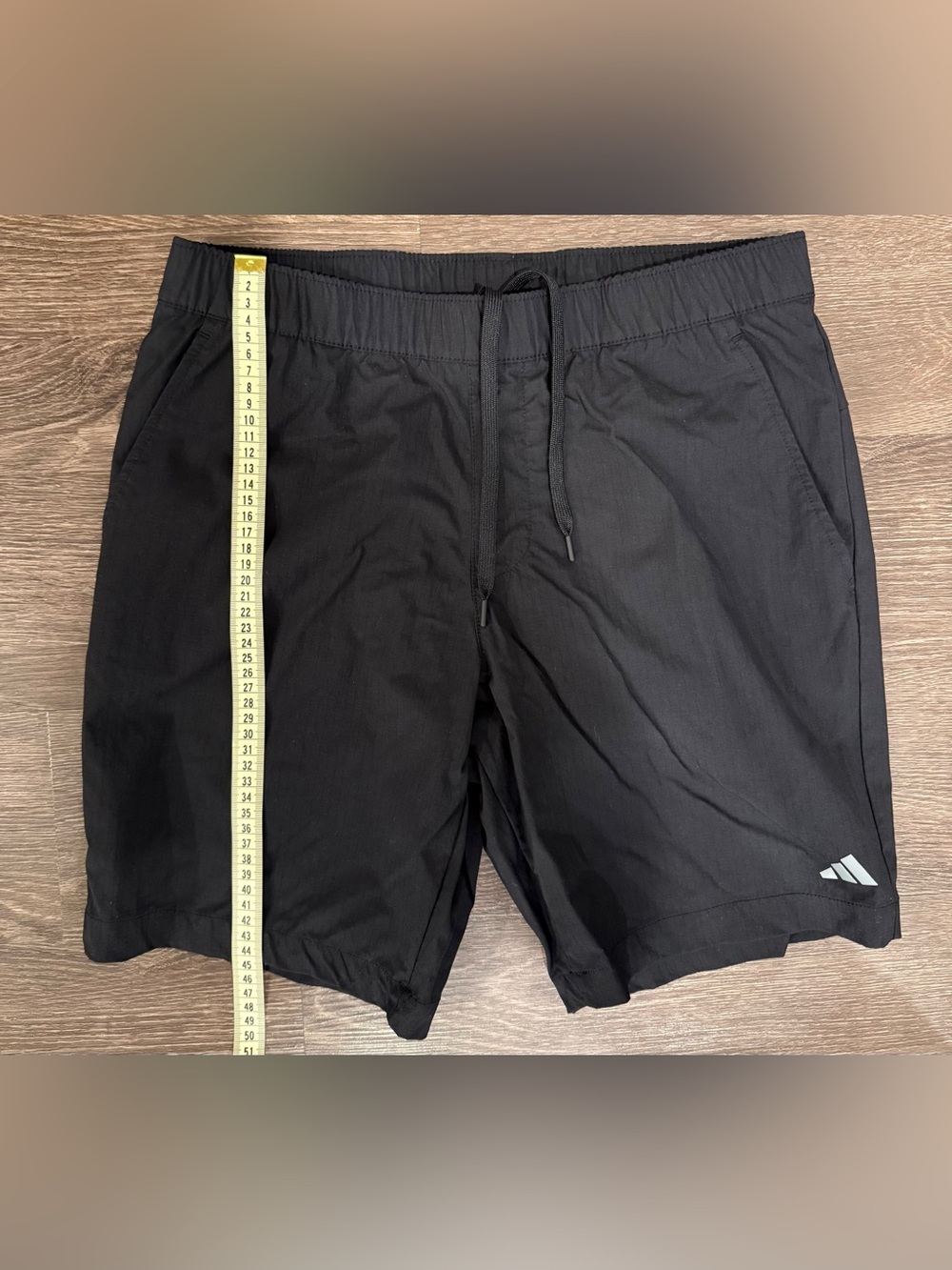 adidas Men's Black Athletic Shorts with Logo - Picture 6 of 7